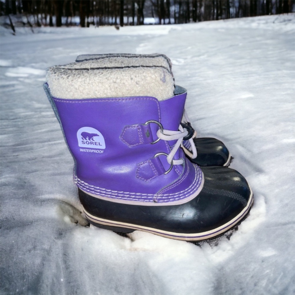 Sorel Kids Purple Waterproof Winter Boots